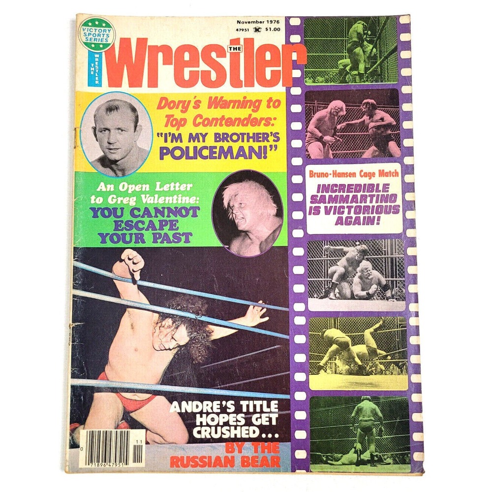 THE WRESTLER MAGAZINE - NOV 1976 / ANDRE THE GIANT‎ / GREG VALENTINE / BRUNO